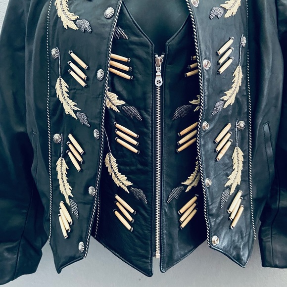 Tribe America Vintage Leather Jacket & Vest - 8 - Picture 7 of 10